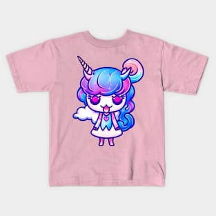 A CUTE KAWAII Unicorn Kids T-Shirt